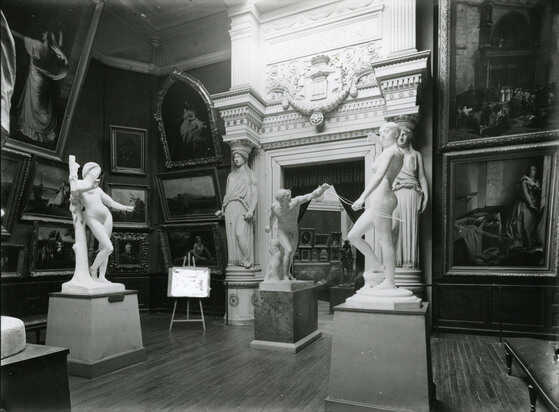 Vue intérieure du musée des Beaux-Arts de la rue de Feltre