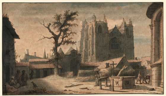 Cathédrale et abside de la collégiale Notre-Dame