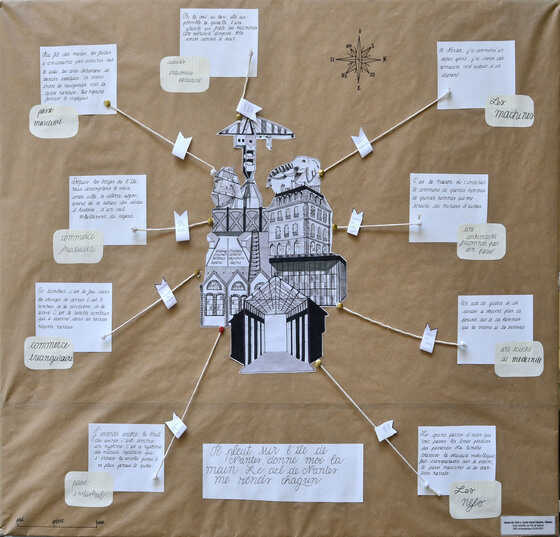 Cartes sensibles réalisées par les classes de lycée.