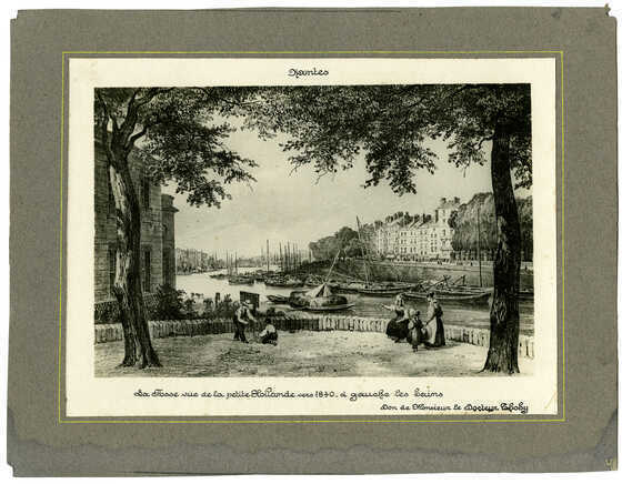 Vue du quai de la Fosse depuis la place de la Petite-Hollande