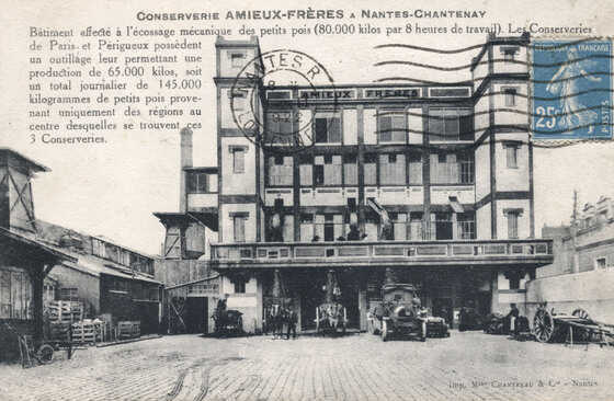 Bâtiment dédié à l'écossage des petits pois de la conserverie Amieux