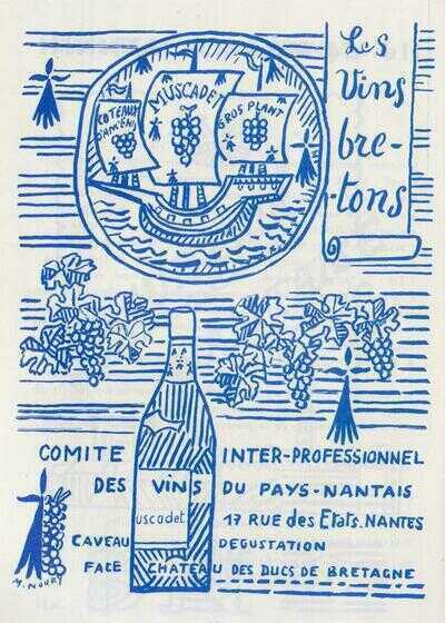 Dessin publicitaire, Les Vins bretons, Michel Noury