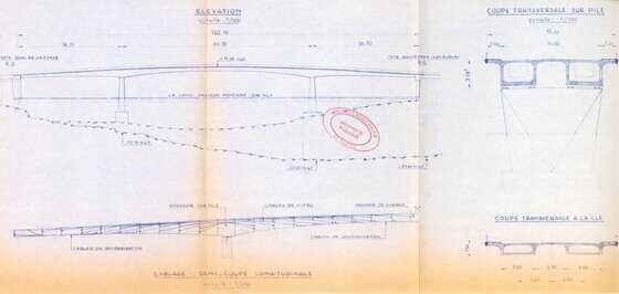 Plans du pont Anne de Bretagne