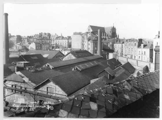 Usine à gaz, quartier Talensac vers Saint-Similien