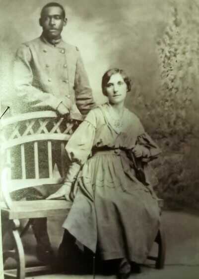 Hortense Tanvet et son mari Eugène