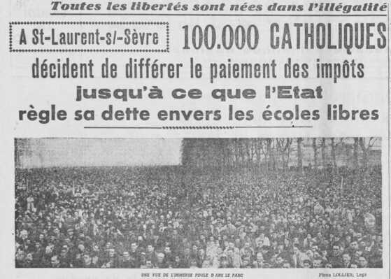 Extrait d’un article de « France Nouvelle » au moment des « grèves de l’impôt »