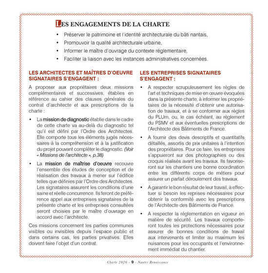 Les engagements de la « Charte des bonnes pratiques de restauration du bâti ancien »