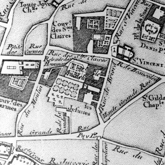 Emplacement des jardins des jésuites