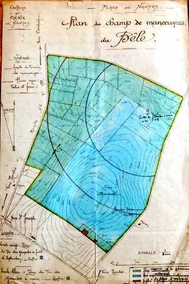 Plan du champ de tir et du champ de manœuvres du Bêle