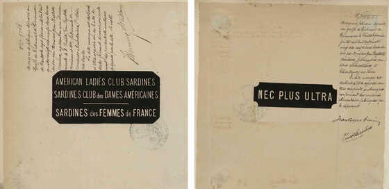 Deux marques de fabrique déposées par Jean-Baptiste Amieux et Cie.