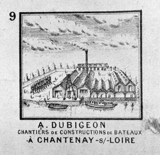 En-tête représentant les Anciens Chantiers Dubigeon