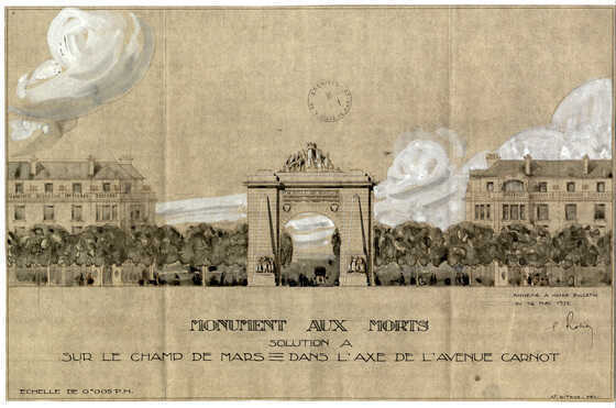 Proposition pour le Champ de Mars, dans l’axe de l’avenue Carnot