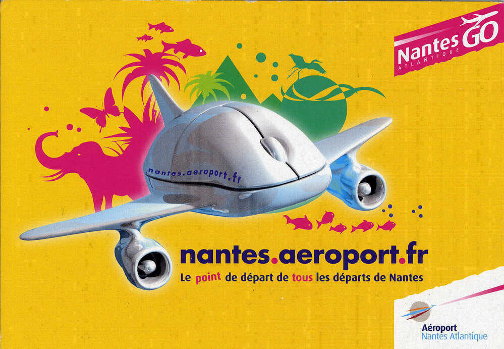 Affiche pour la promotion de Nantes Aéroport