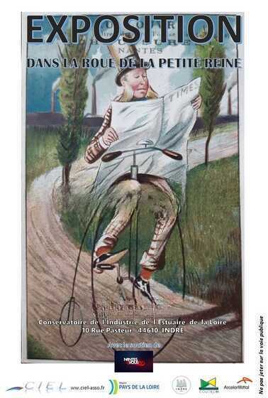 Affiche pour l'exposition Dans la roue de la petite reine à la Maison des Hommes et des Techniques