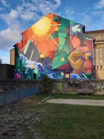 Fresque de l'église Sainte-Madeleine