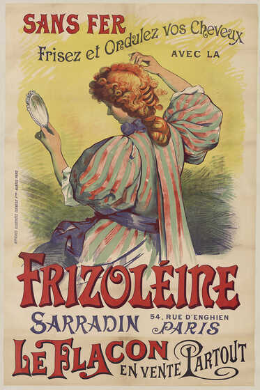 Affiche publicitaire pour la frizoléine