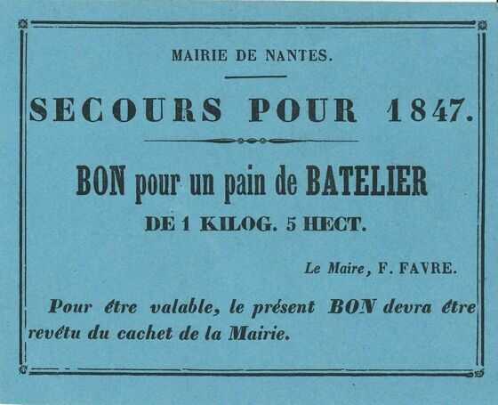 Bon pour un pain de batelier