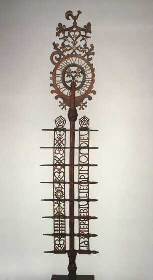 Girouette de bateau, bois sculpté