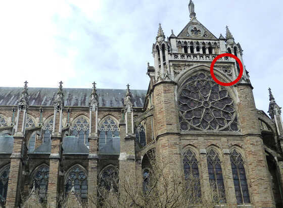 Localisation du nid du couple de Faucon crécerelle à Saint-Similien