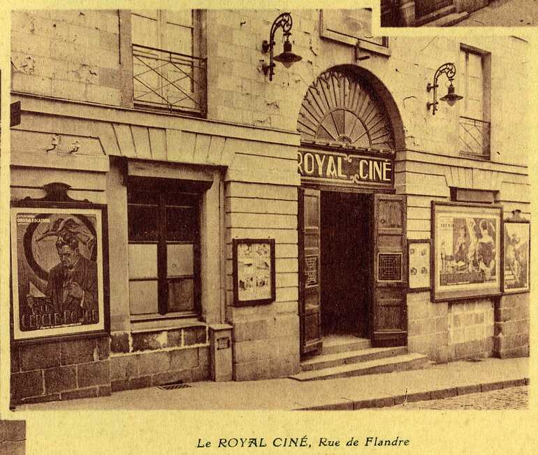 Façade du Royal-Ciné, rue de Flandre