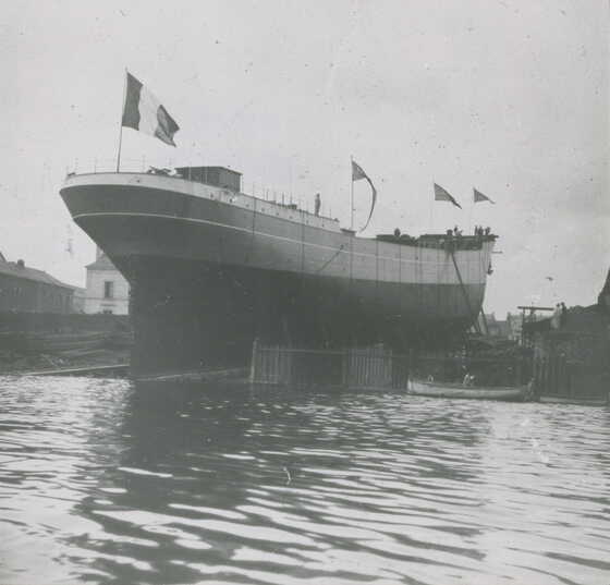 Lancement du trois-mâts barque Saint Louis