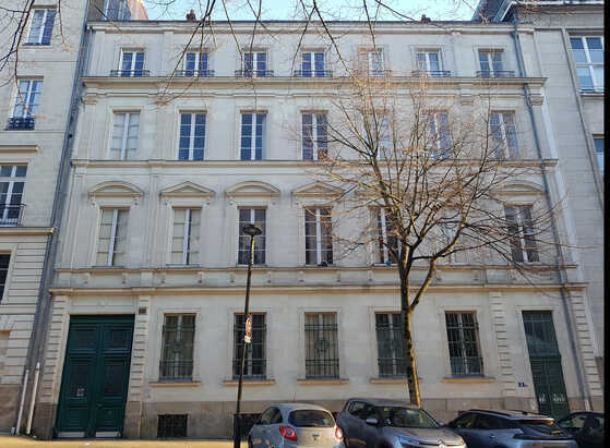 Façade du bâtiment situé 3 rue Maurice-Sibille
