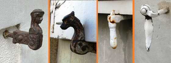 Différents types d’arrêts fixés sur les façades