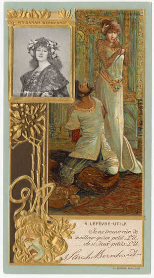 Carte autographe « Mme Sarah Bernhardt » (entre 1901-1912)