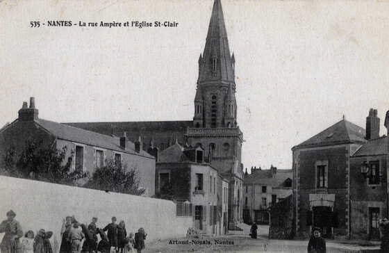 Église Saint-Clair vue depuis la rue Ampère