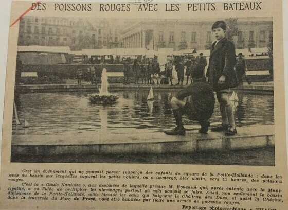 Activités sur les bords du bassin du square de la Petite-Hollande