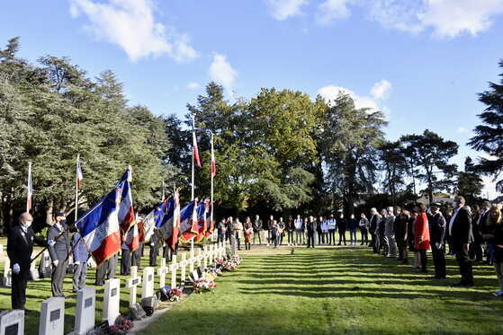 Commémorations en l'honneur des « 50 otages » au cimetière de la Chauvinière