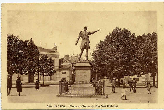 Place et statue du général Émile Mellinet