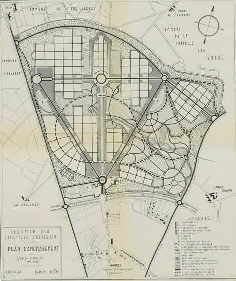 Plan d’aménagement du cimetière parc