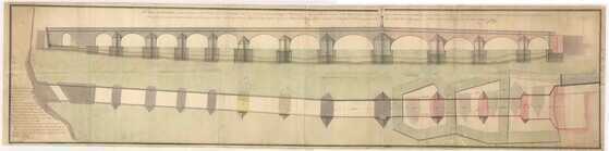 Plan du pont de Pirmil 