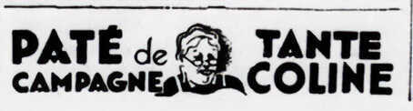 Premier encart publicitaire « Tante Coline » dans le Phare de la Loire du 18 mars 1938