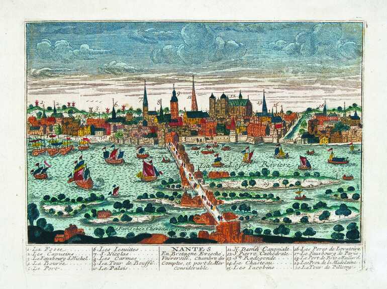 Estampe, <i>Nantes en Bretagne</i>