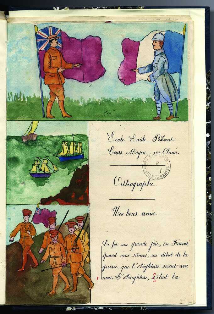 Cahier d'écolier, école Eimile Péhant