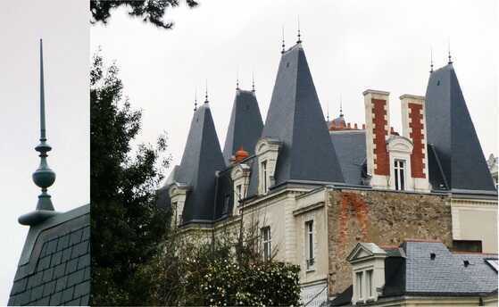 Toit d’une demeure de la rue Harouys