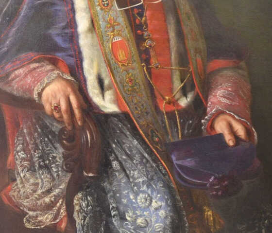 Détail du portrait de Félix Fournier, évêque de Nantes