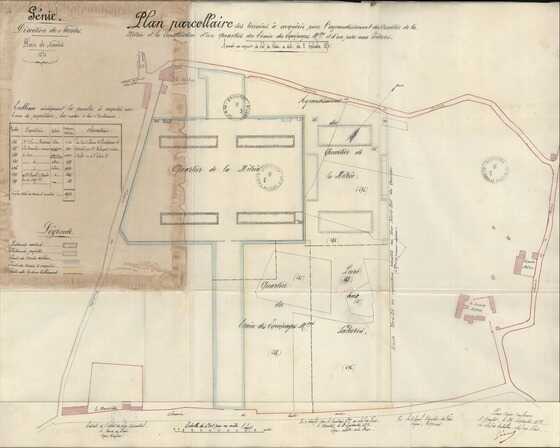 Agrandissement du quartier militaire de la Mitrie