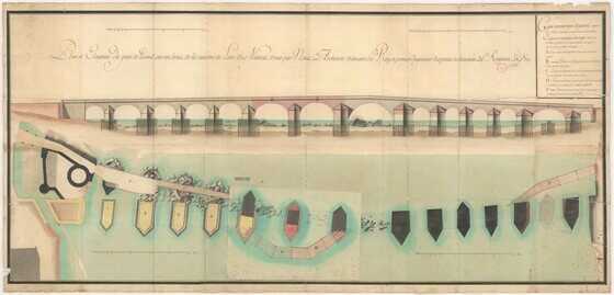 Plan d'élévation du pont de Pirmil 