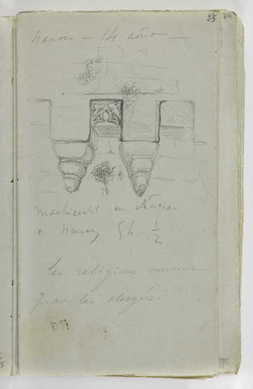 Mâchicoulis du château de Nantes par Victor Hugo