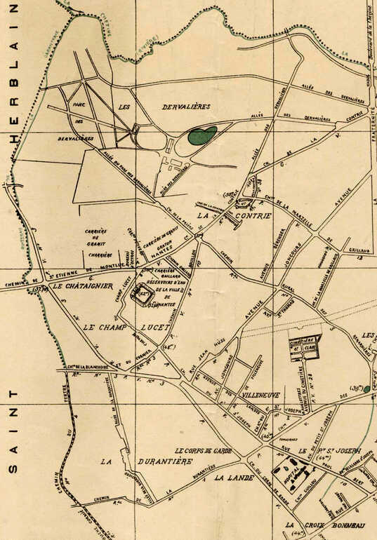 Plan de la ville de Chantenay-sur-Loire