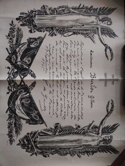 Titre d’appartenance aux Forces Françaises Libres de Gilbert Burlot