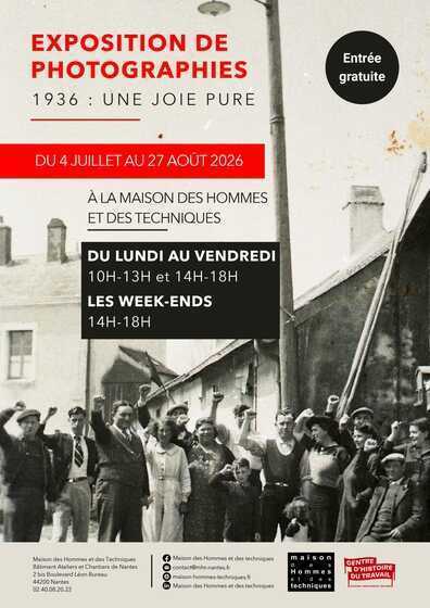 Affiche de l'exposition de photographies « 1936 : Une joie pure »