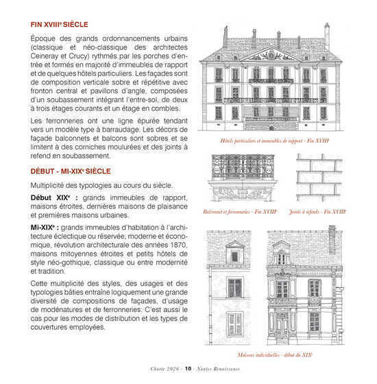 Une page avec croquis de la « Charte des bonnes pratiques de restauration du bâti ancien »