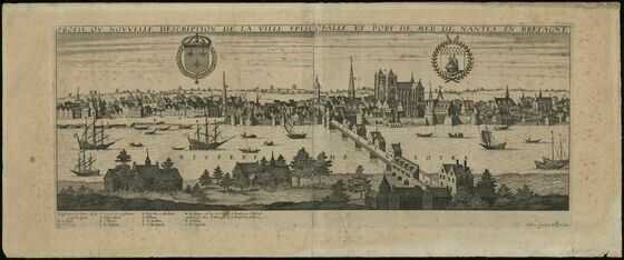 Profil ou nouvelle description de la ville épiscopale et port de mer de Nantes en Bretagne