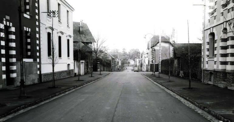 La rue du parc de Procé, début des années 1960