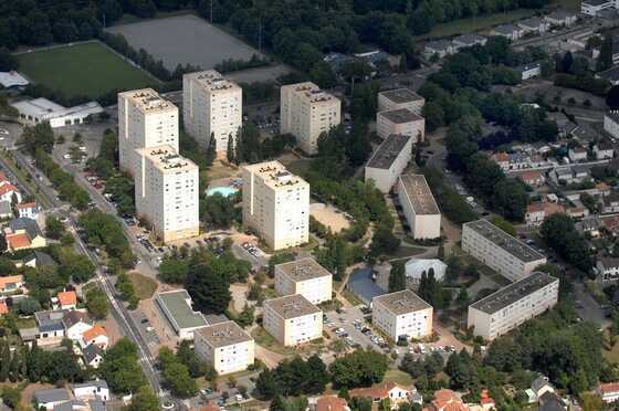 Vue aérienne de la cité HLM du Chêne-des-Anglais