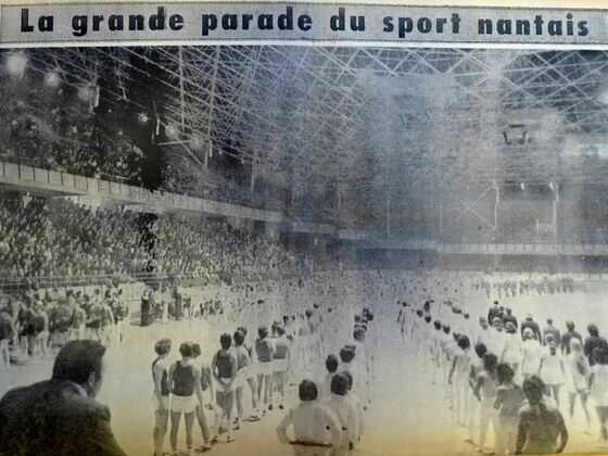Salle omnisports de Beaulieu le jour de son inauguration